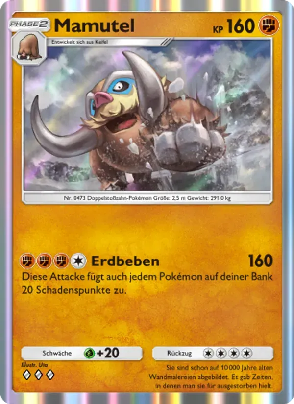 Mamoswine card in German