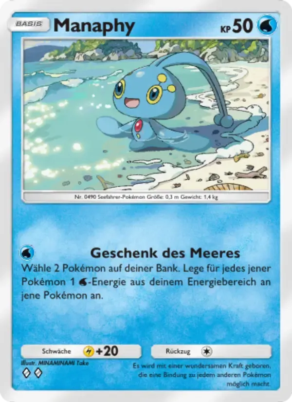 Manaphy card in German