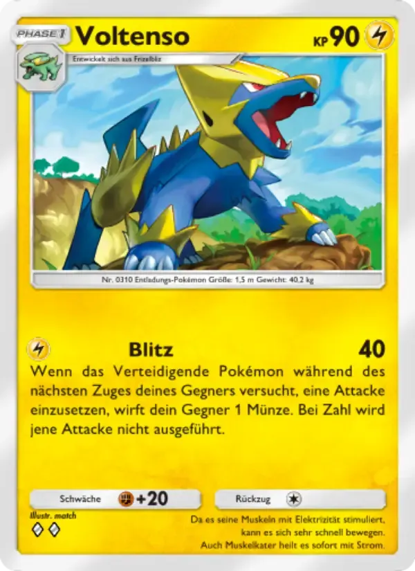Manectric card in German