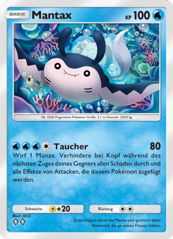 Mantine card in German