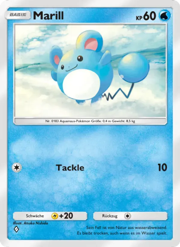 Marill card in German