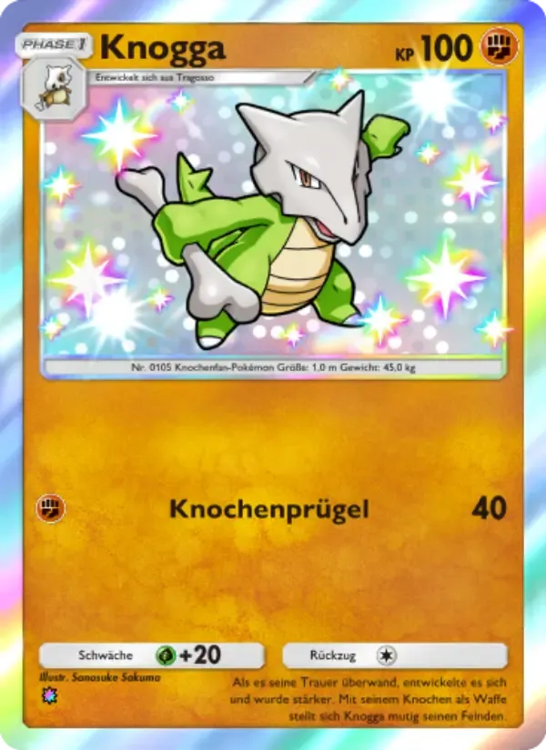 Marowak card in German
