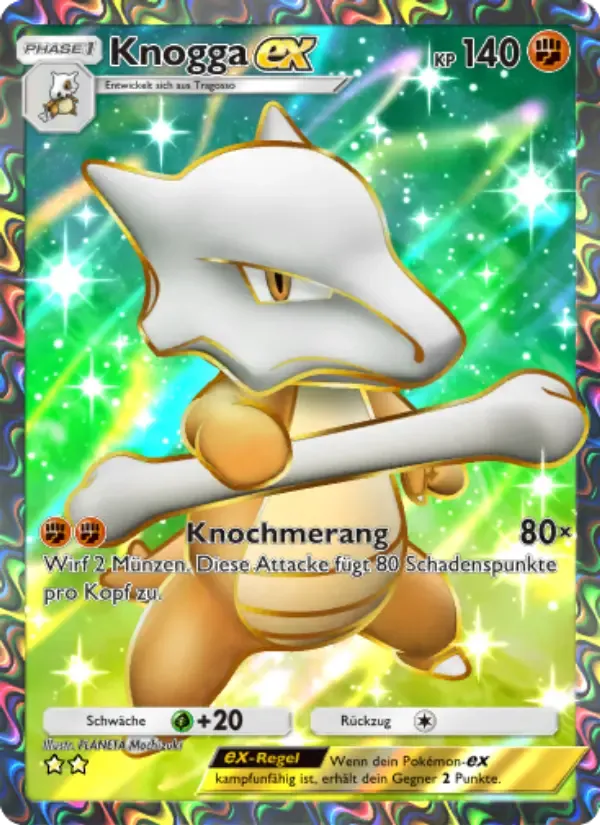 Marowak ex card in German