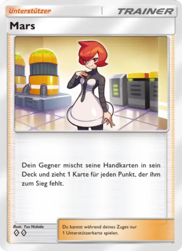 Mars card in German