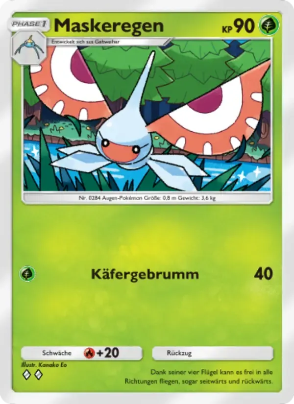 Masquerain card in German