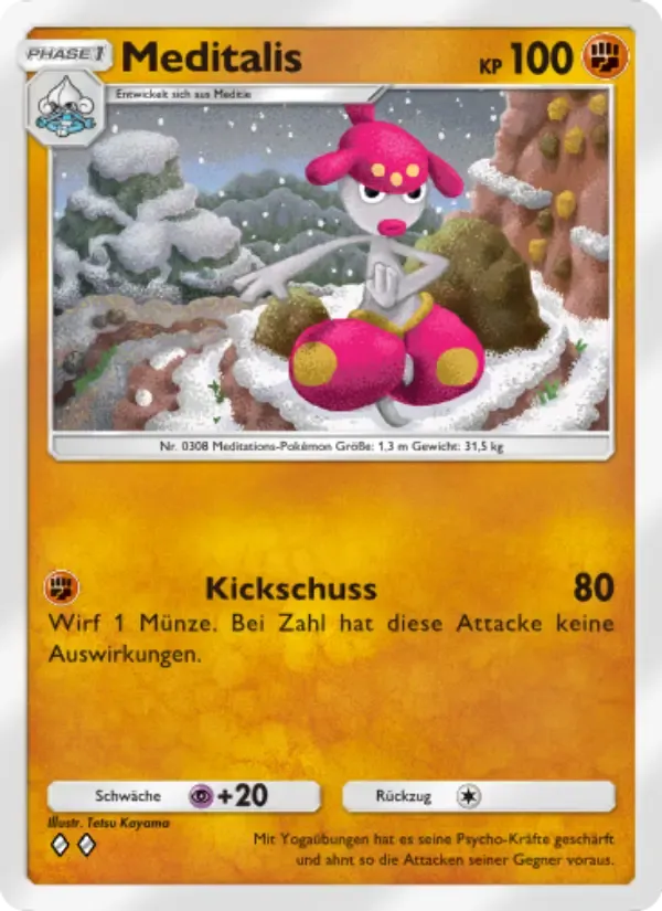 Medicham card in German