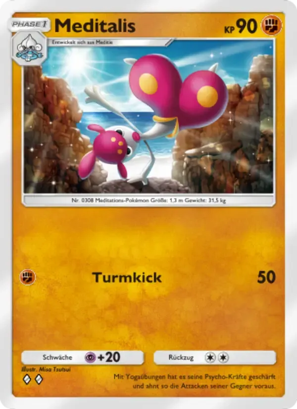 Medicham card in German