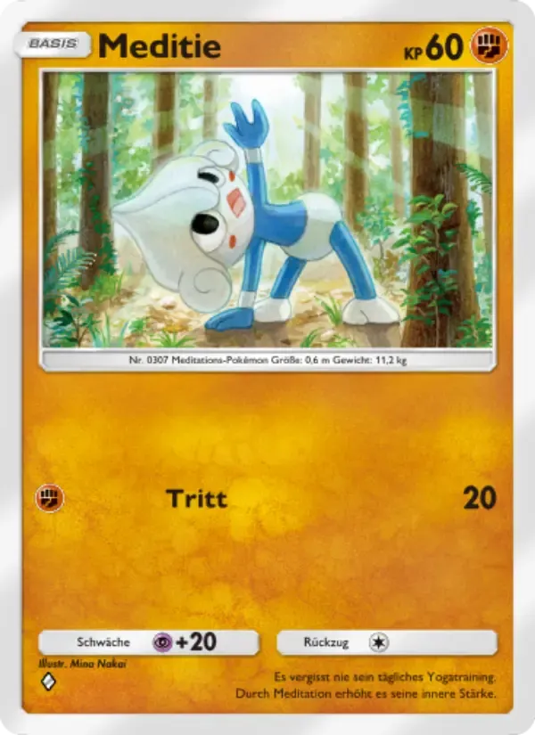 Meditite card in German