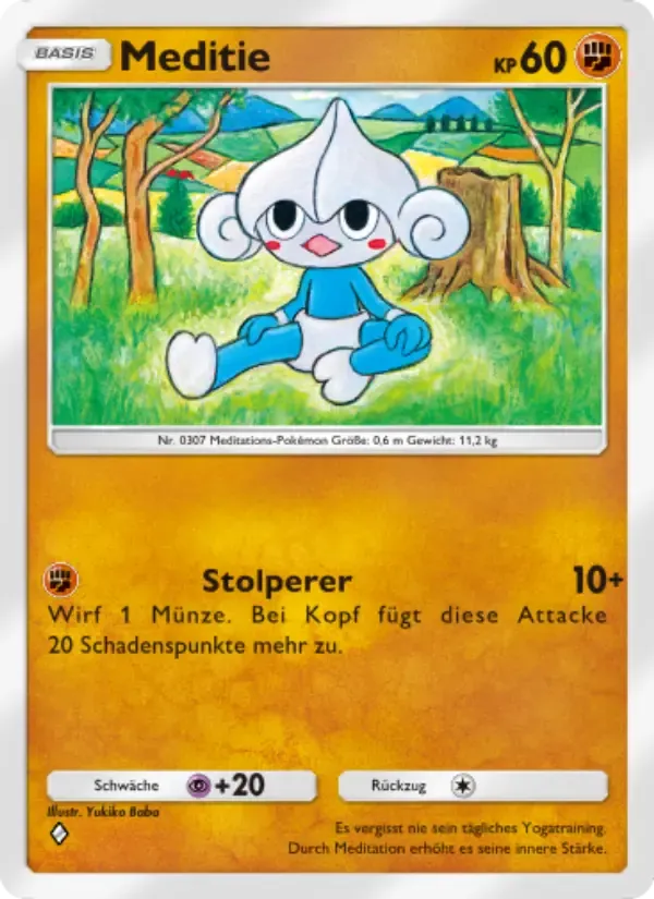 Meditite card in German