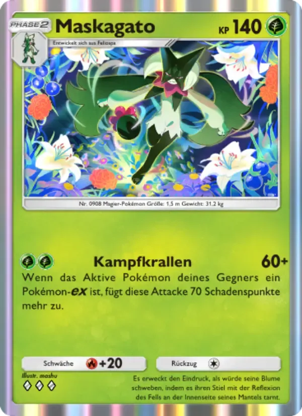 Meowscarada card in German