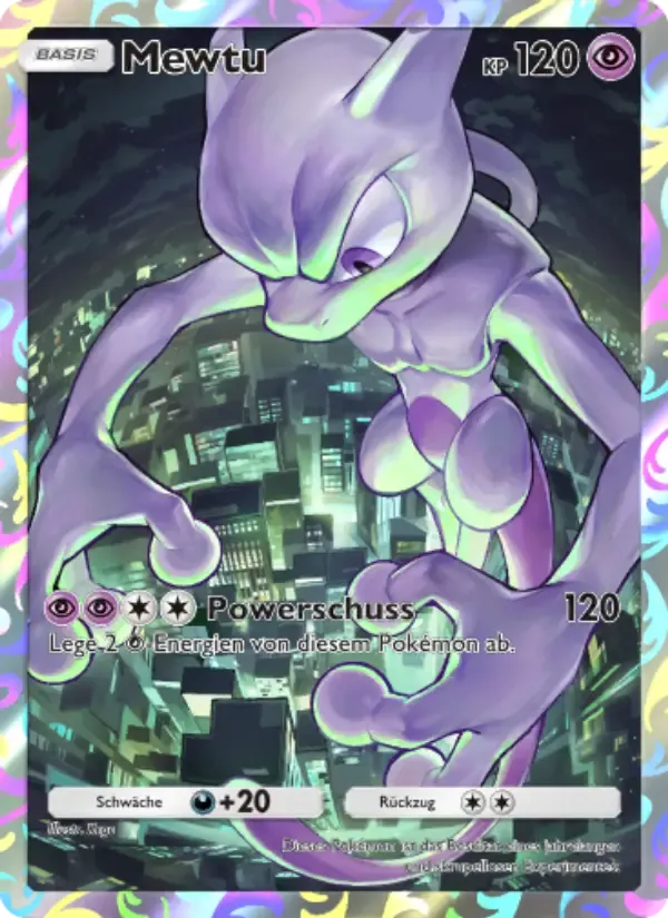 Mewtwo card in German