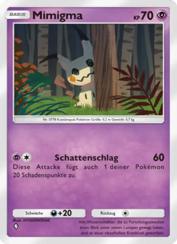 Mimikyu card in German