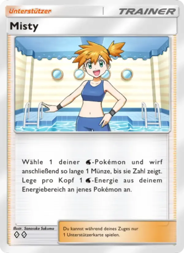 Misty card in German