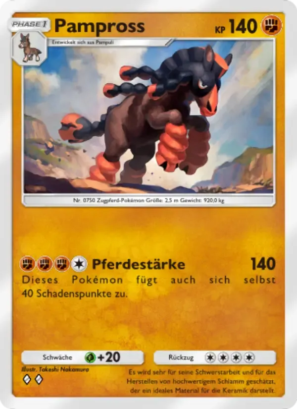 Mudsdale card in German
