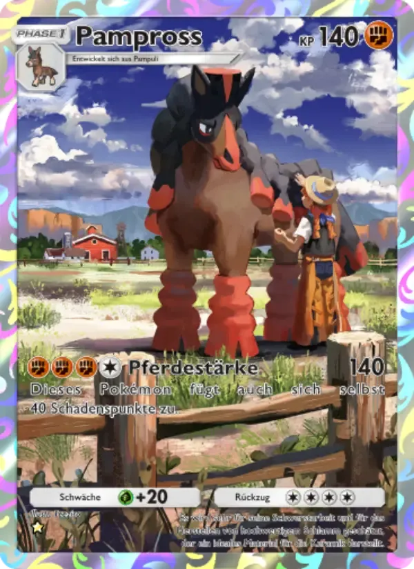 Mudsdale card in German