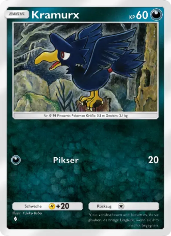 Murkrow card in German