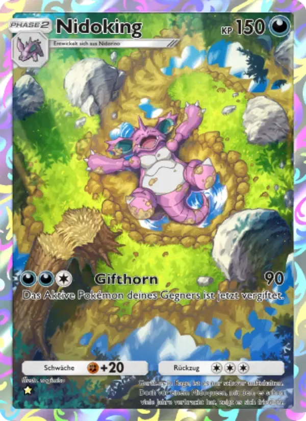 Nidoking card in German