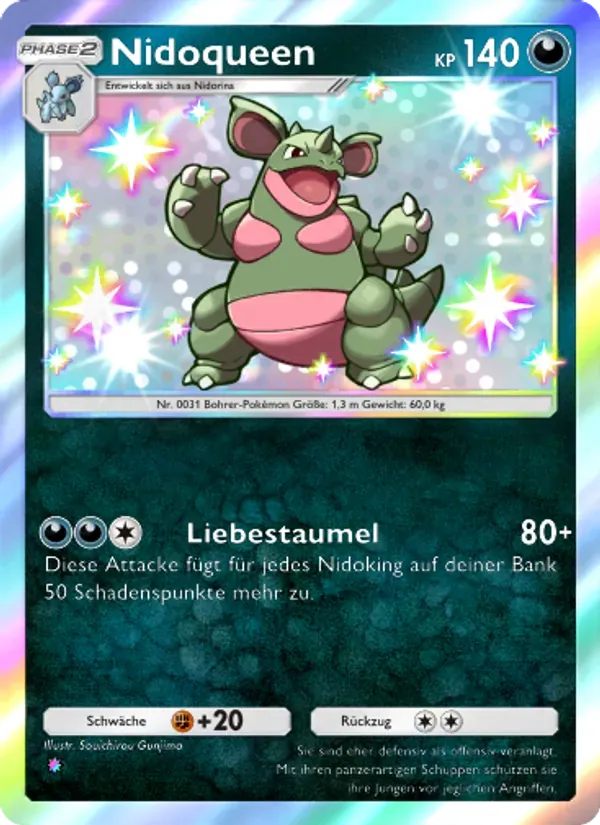 Nidoqueen card in German