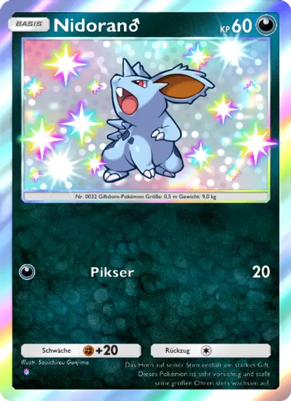 Nidoran♂ card in German
