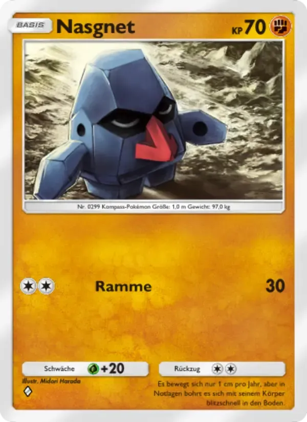 Nosepass card in German