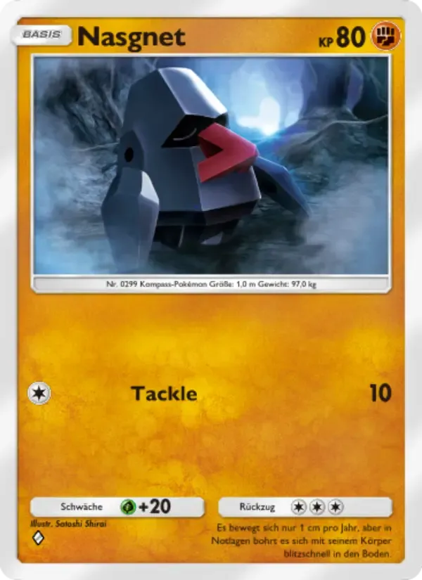 Nosepass card in German