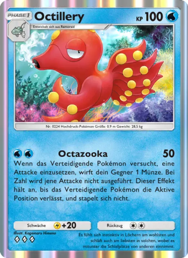 Octillery card in German