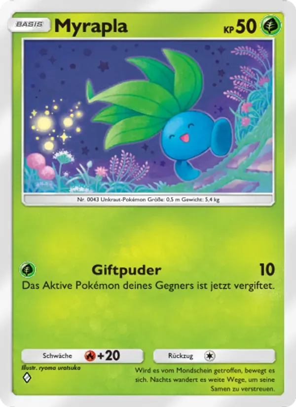 Oddish card in German