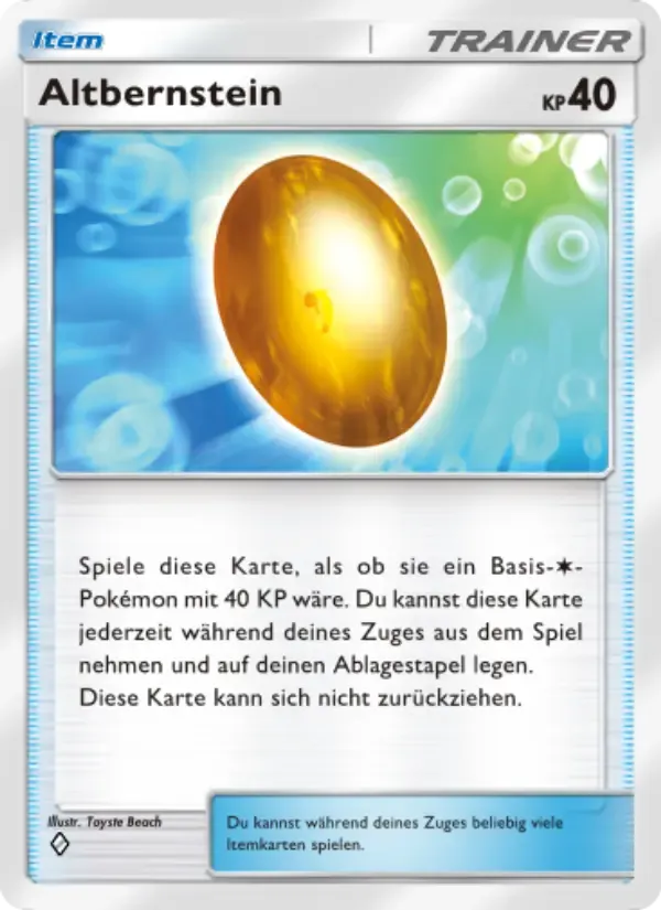 Old Amber card in German