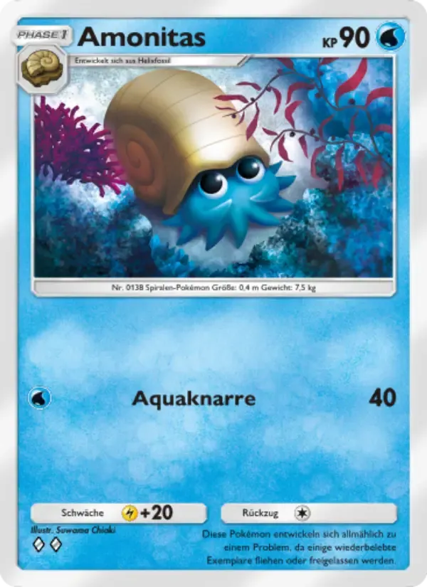 Omanyte card in German