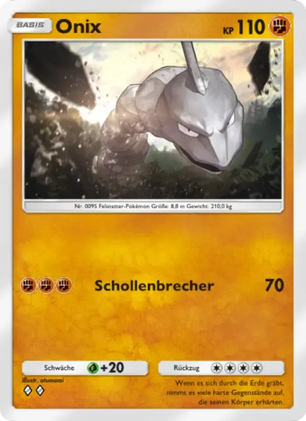 Onix card in German