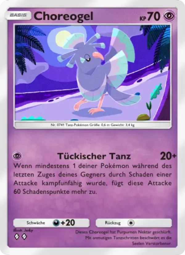 Oricorio card in German