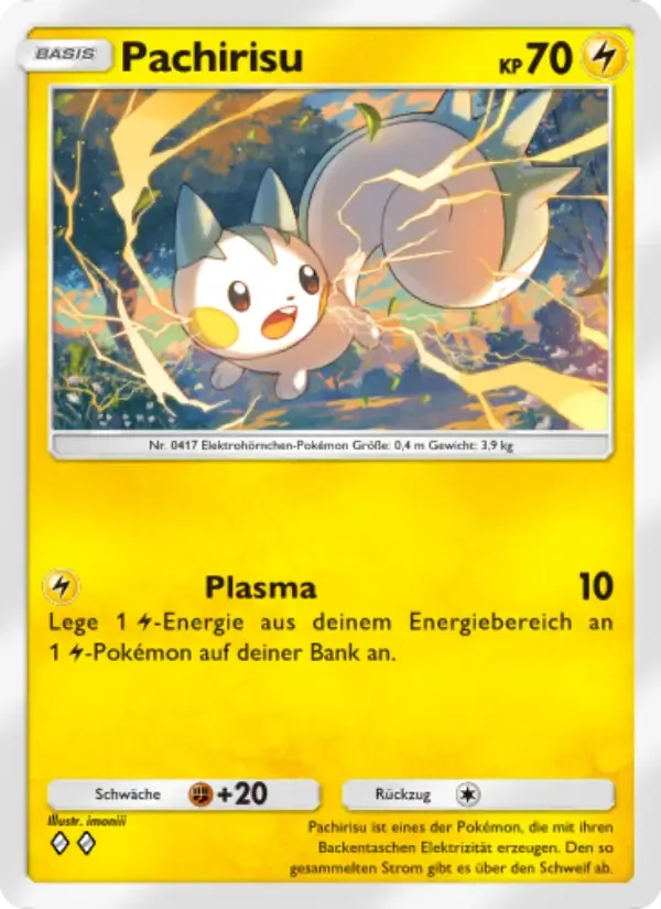 Pachirisu card in German