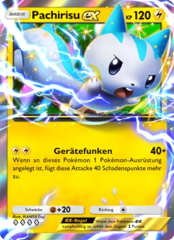 Pachirisu ex card in German