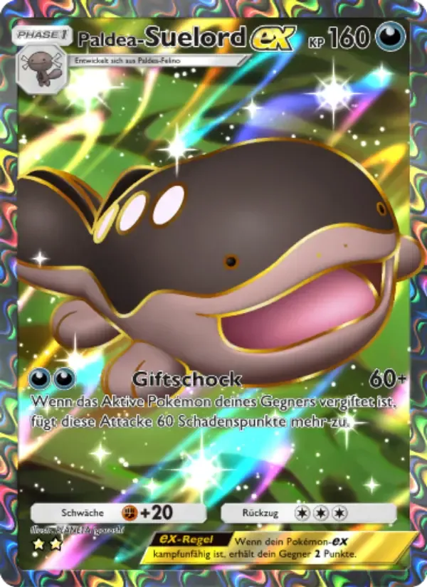 Paldean Clodsire ex card in German
