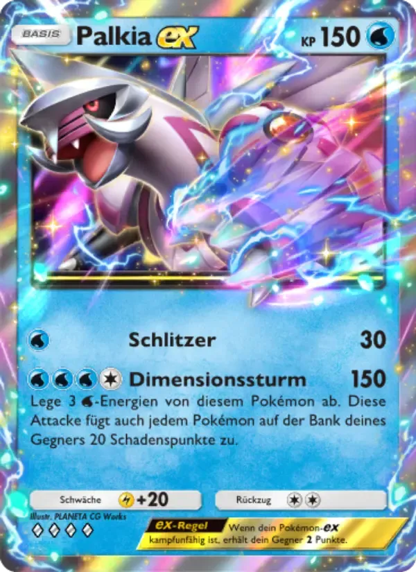 Palkia ex card in German