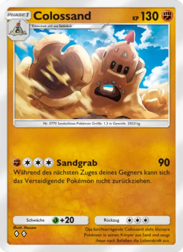 Palossand card in German