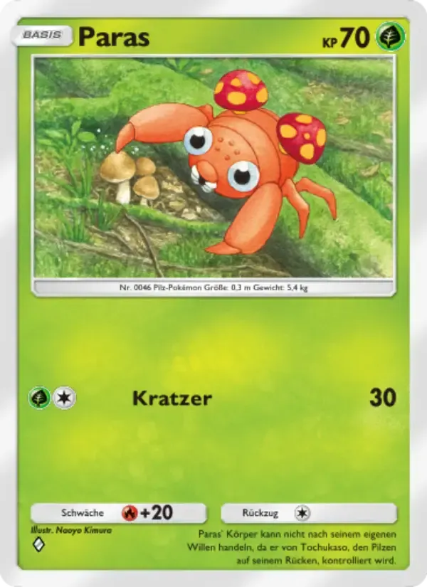 Paras card in German