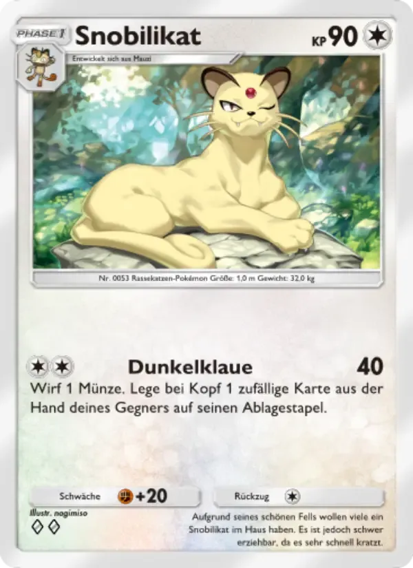 Persian card in German