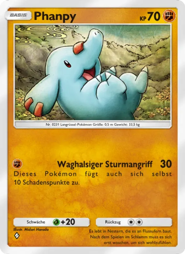 Phanpy card in German