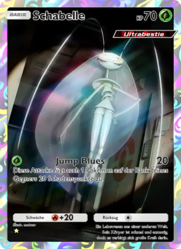 Pheromosa card in German