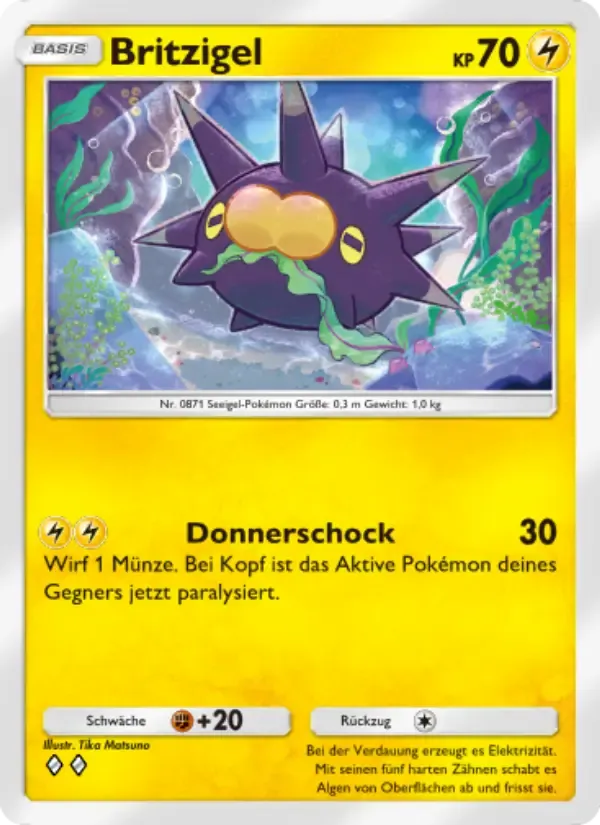 Pincurchin card in German
