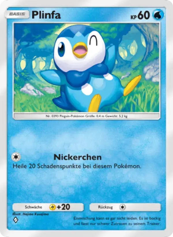Piplup card in German