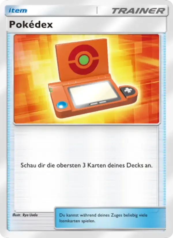 Pokédex card in German