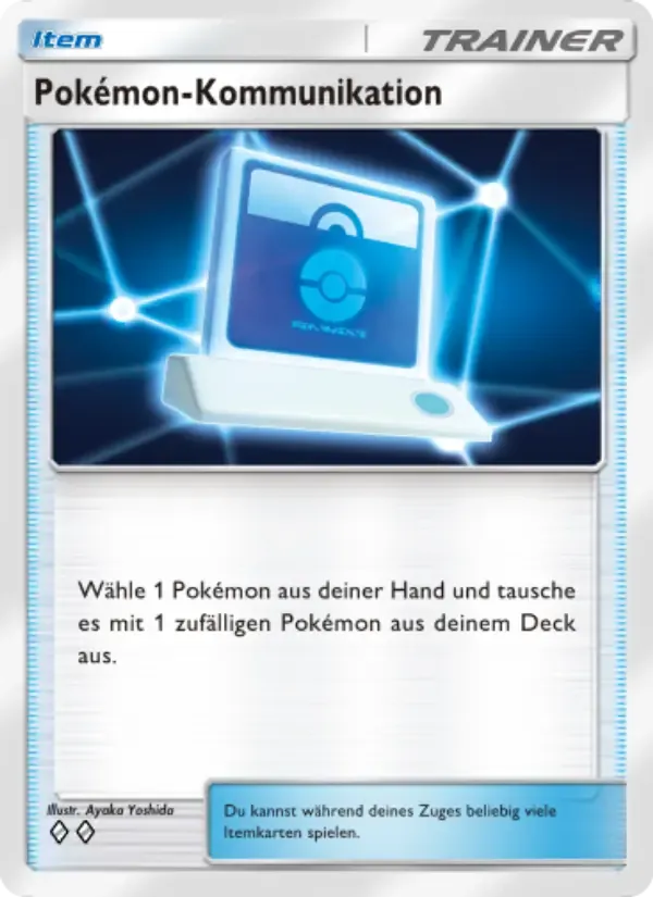 Pokémon Communication card in German