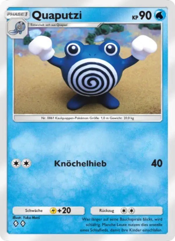 Poliwhirl card in German