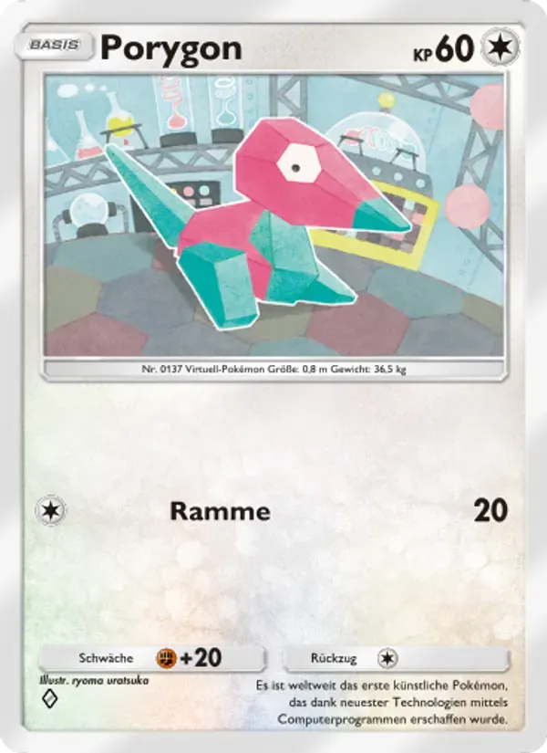 Porygon card in German