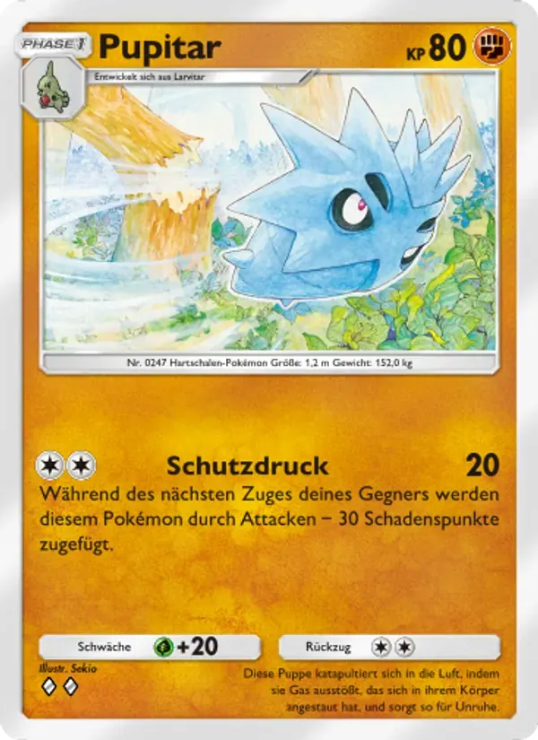 Pupitar card in German