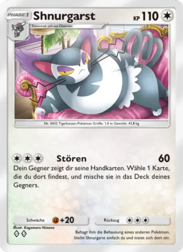 Purugly card in German