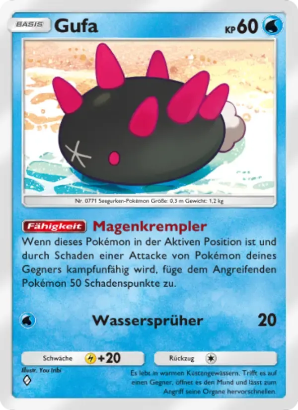 Pyukumuku card in German