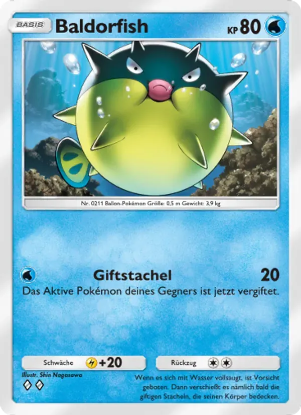 Qwilfish card in German